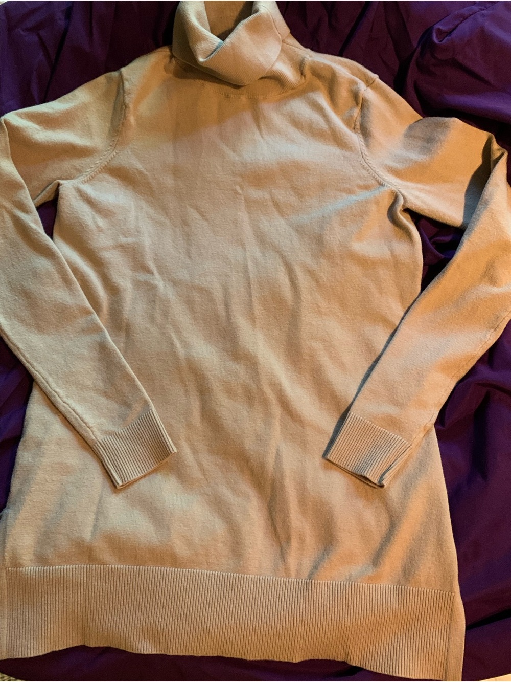 Sale 3/$20  Boston Proper Cream Turtleneck Sweater - Soft Knit